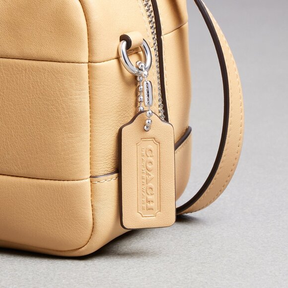 Coach Alter/Ego Satchel Bag In Checkerboard Upcrafted Leather - Picture 4 of 10